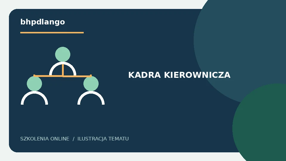 Ilustracja szkolenia dla kadry kierowniczej