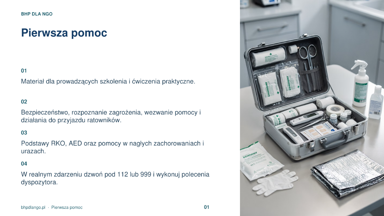 Pierwsza pomoc, przykładowy slajd 1